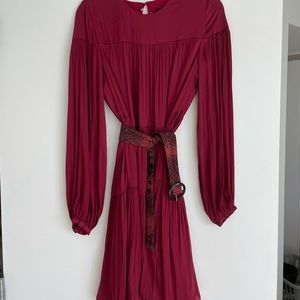 Beautiful red satin dress